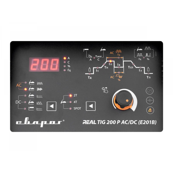 Сварочный инвертор Сварог REAL TIG 200 P AC/DC BLACK (E201B)