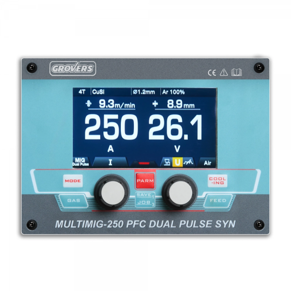 Сварочный полуавтомат GROVERS MULTIMIG-250 PFC DUAL PULSE SYN